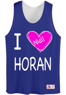   niall horan pinnie with pink heart mesh jersey tshirt one directioN