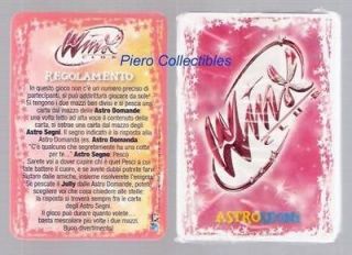 winx club astrology playing cards game from italy time left