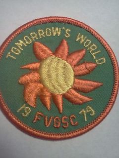 VINTAGE 1979 BOY SCOUTS OF AMERICA TOMORROWS WORLD FVGSC PATCH
