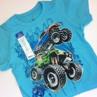 NEW Monster Jam Trucks Boys Graphic Shirt 4 Small 7 Large 7X XL 