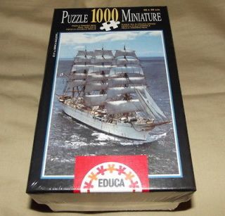 Newly listed NEW Unique EDUCA 1000 Piece Miniature Puzzle, Sail Ship 
