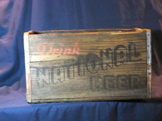 Newly listed Vintage Wooden National Beer Box Crate Carrier 991