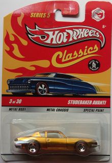 Hot Wheels Classics Series 5 Studebaker Avanti 3/30 (Gold Version)