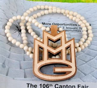   MMG Mybach Music Rick Ross Pendant Chain Wood Necklace 4 Colors Choose