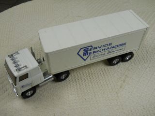 Beautiful Service Merchandise Tractor and Trailer Toy Truck 