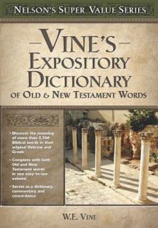 Nelsons Super Value Series Vines Expository Dictionary of the Old 