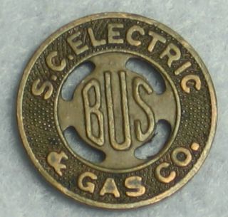 electric gas co vintage bus token time left
