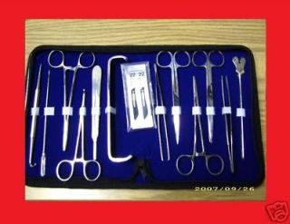 22 pc minor surgery student kit surgical dental forceps expedited