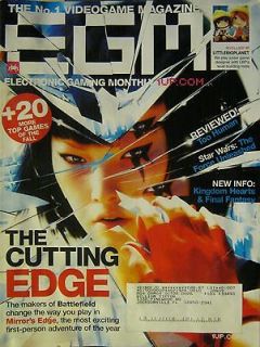 ELECTRONIC GAMING MONTHLY Oct 2008 Mirrors Edge   Star Wars   Mario 