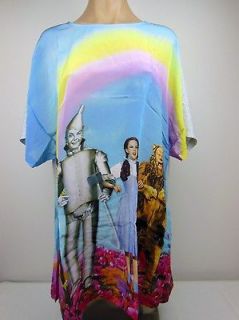 Peter Alexander Womens The Wizard of Oz Rainbow Silk Sleep Tee BNWT 