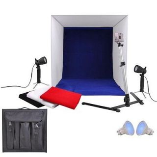   16 Photography Light Tent Backdrop Kit Carrying Case Cube In A Box
