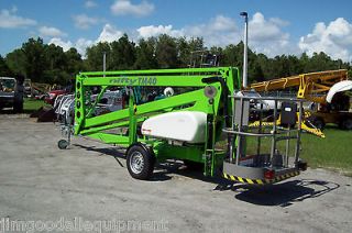 Nifty TM40 46 Towable Boom Lift,21 of Outreach,46 Work Height,Honda 