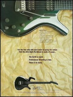 THE 1997 PARKER FLY DELUXE GUITAR AD 8X11 FRAMEABLE MAGAZINE 