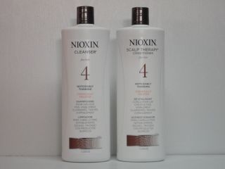 NIOXIN SYSTEM 4 CLEANSER & SCALP THERAPY DUO SET (33.8 oz) EACH