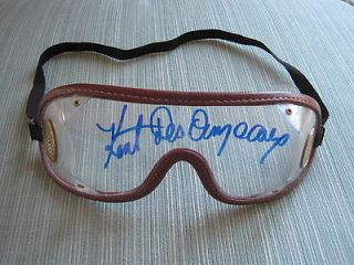 hall of fame jockey kent desormeaux autographed goggle time left