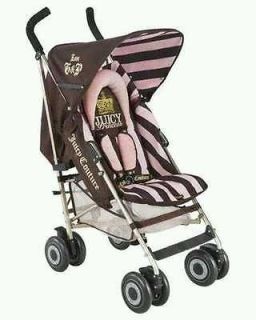  AUTHENTIC**JUICY COUTURE PINK/BROWN BABY STROLLER IN BOX**NEVER OPENED