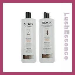 Nioxin System 4 Cleanser & Scalp Therapy Conditioner Fine Treated Set 