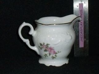 Wawel China Made In Poland Pink Floral Creamer 3 FREE US Shipping