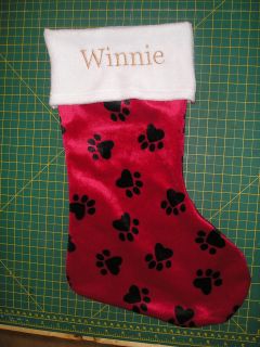 personalized plush dog christmas stocking from canada 