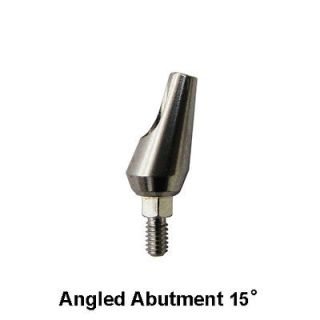 10 Angled 15 Titanium Abutments for Dental Implant Implants Lab 