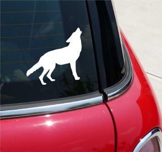 WOLF BODY SILHOUETTE WOLVES DOG DOGS HOWL GRAPHIC DECAL STICKER VINYL 