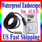   Endoscope Inspection 4LED Camera 10M WIire Waterproof Pipe Cam