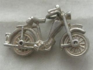   CHARM c1960 STERLING SILVER ARTICULATED SCOOTER MOTOR BIKE FREE P&P UK