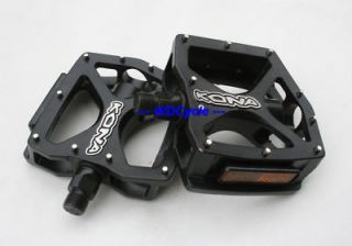 new kona alloy flat pedal cromoly spindle black from china