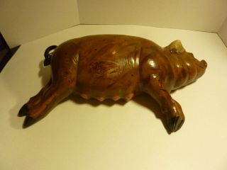 Vintage 1979 FUTURE Mold Ceramic Figurine Mama Hog Sow Pig Resting