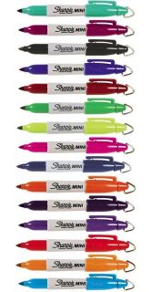 15 colours sharpie mini permanent marker pen keyring caps golf