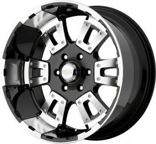 18 inch x10 Diamo 17 Karat black wheels rims 8x6.5 / Hummer H2 Dodge 
