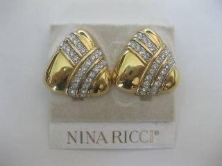 vintage nina ricci clip on earrings returns accepted within 14