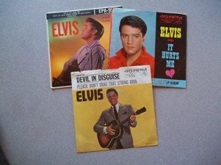 elvis vintage 45 rpm s 2 records sleeve w o