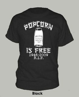POPCORN IS FREE ~ T SHIRT Marvin Sutton REST IN PEACE moonshine 