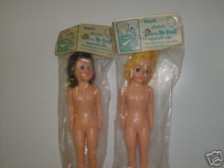 vintage reliable dress me dolls original package 1958 from canada
