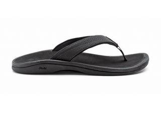 olukai women s ohana black thong sandals flip flops 11 m