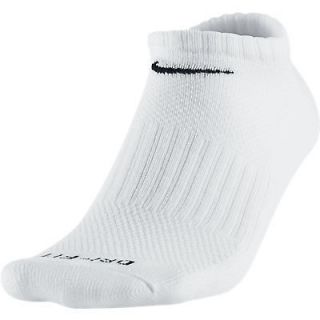 Nike Dri Fit Dry Fit Cotton White No Show Socks 6 PR Sz L 8 12