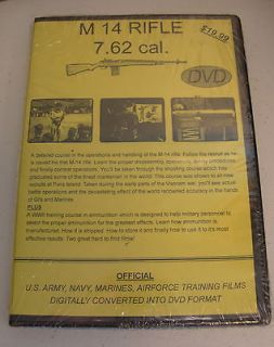 M14 RIFLE 7.62 cal NATIONAL ARCHIVE COMPILED TRAINGING FILM DVD NEW 
