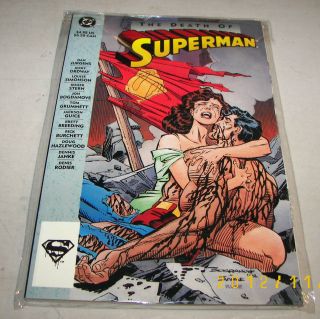 1992 DC Comics The Death of Superman First Edition Printed in Canada