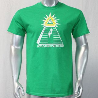 novus ordo illuminati t shirt one dollar bill  