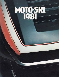 1981 moto ski snowmobile sales brochure time left $ 15