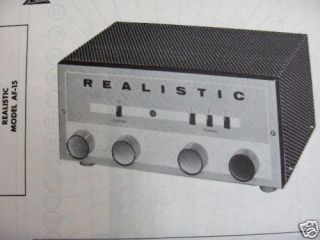 realistic amplifier in Vintage Electronics