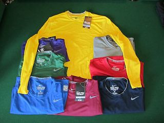 NWT $35 NIKE PRO COMBAT MENS BASELAYER FITTED LONG SLEEVE SHIRT 269610 