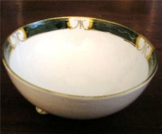 hand painted nippon footed bowl time left $ 5 99