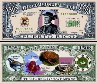 Puerto Rico (Commenwealth) Dollar Bills (2/$1.00)