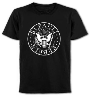 St.Pauli Rebels T Shirt   Ramones, Football, Ultras, Fans   All Sizes 