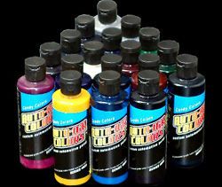 18 AUTO AIR CANDY COLORS PAINT Airbrush​ Car Craft Hob​by