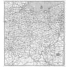 1936 OHIO Road Highway Map OH OTTAWA LUCAS HURON SENECA DARKE COUNTY 