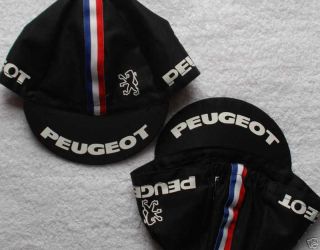 peugeot black classic cycling cap new bike hat time left