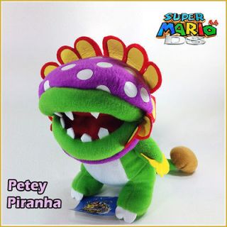 Super Mario Bros Plush Petey Piranha Soft Toy Nintendo Stuffed Animal 